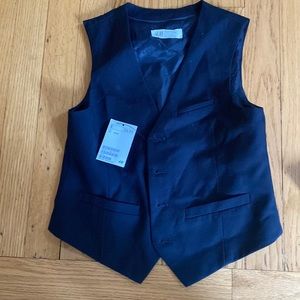 H&M navy suit vest